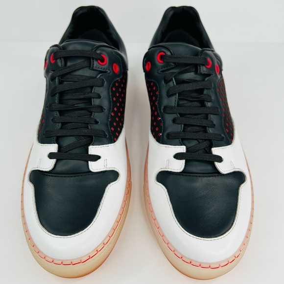 Balenciaga Perforated Navy Leather Translucent Men Sneakers. Size EU 39 - Picture 10 of 16